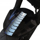 Ok Tasarımlı Taş Grisi Çamurluk Kask Sticker Çınar Extreme - 2