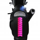 Ok Tasarımlı Gül Pembesi Çamurluk Kask Sticker Çınar Extreme - 2