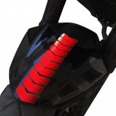 Ok Tasarımlı Bayrak Kırmızı Çamurluk Kask Sticker Çınar Extreme - 2