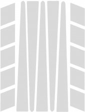 Şerit Şeklinde Reflektif Beyaz Sticker Çınar Extreme thumbnail 1