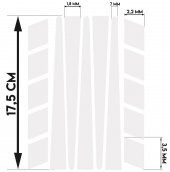 Şerit Şeklinde Reflektif Beyaz Sticker Çınar Extreme thumbnail 3