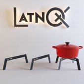 23 Cm Latnox OX+ Kamp Ocağı Pratik Metal Ateş Üstü Kamp Izgarası - 1