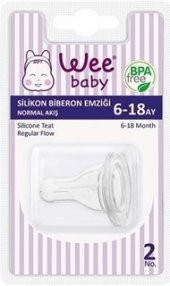 Wee Baby Silikon Biberon Yedek Emziği 6-18 Ay - 1