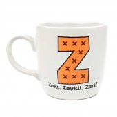 BEYAZ Z HARFİ RENKLİ TASARIM TOMBUL KUPA - 1