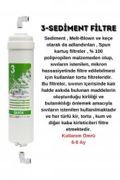 3lü Kapalı Kasa Su Arıtma Cihazı Filtre Seti 6 Aylık - 4