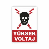 Uyarı Levhası Yüksek Voltaj "1100" - 1