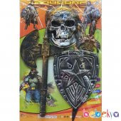 Oyuncak Viking Seti Baltalı Kılıç Kalkan Seti Korsan Baybars Oyun Seti - 1