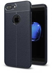 Apple iPhone 7 Plus Kılıf Niss Antişok Korumalı Deri Silikon Kapak thumbnail 6