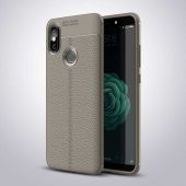 Xiaomi Mi 8 Kılıf Niss Antişok Korumalı Deri Silikon Kapak - 4