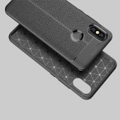 Xiaomi Mi 8 Kılıf Niss Antişok Korumalı Deri Silikon Kapak - 7