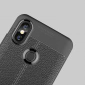 Xiaomi Mi 8 Kılıf Niss Antişok Korumalı Deri Silikon Kapak - 9