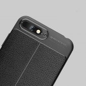 Huawei Y6 2018 Kılıf Niss Antişok Korumalı Deri Silikon Kapak - 9