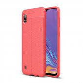 Samsung Galaxy A10 Kılıf Niss Antişok Korumalı Deri Silikon Kapak - 3