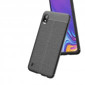 Samsung Galaxy A10 Kılıf Niss Antişok Korumalı Deri Silikon Kapak - 11
