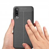 Samsung Galaxy M30 Kılıf Niss Antişok Korumalı Deri Silikon Kapak - 8