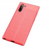 Samsung Galaxy Note 10 Kılıf Niss Antişok Korumalı Deri Silikon Kapak - 8