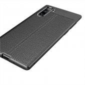 Samsung Galaxy Note 10 Kılıf Niss Antişok Korumalı Deri Silikon Kapak - 11