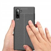 Samsung Galaxy Note 10 Kılıf Niss Antişok Korumalı Deri Silikon Kapak - 12