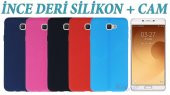 Samsung Galaxy A3 2017 Kılıf Deri Silikon Kılıf + Kırılmaz Cam - 1