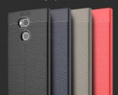 Sony Xperia XA2 Kılıf Niss Antişok Korumalı Deri Silikon Kapak - 1