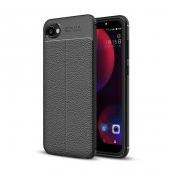 HTC Desire 12 Kılıf Niss Antişok Korumalı Deri Silikon Kapak - 3