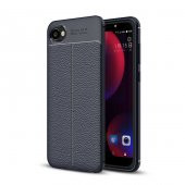 HTC Desire 12 Kılıf Niss Antişok Korumalı Deri Silikon Kapak - 6