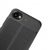 HTC Desire 12 Kılıf Niss Antişok Korumalı Deri Silikon Kapak - 10