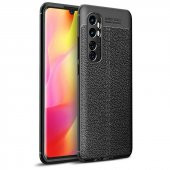 Xiaomi Mi Note 10 Lite Kılıf Niss Antişok Korumalı Deri Silikon Kapak - 4