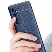 Xiaomi Mi Note 10 Lite Kılıf Niss Antişok Korumalı Deri Silikon Kapak - 5