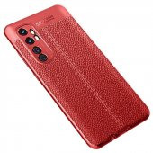 Xiaomi Mi Note 10 Lite Kılıf Niss Antişok Korumalı Deri Silikon Kapak - 7