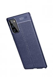 Samsung Galaxy Note 20 Kılıf Niss Antişok Korumalı Deri Silikon Kapak - 6
