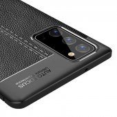 Samsung Galaxy Note 20 Kılıf Niss Antişok Korumalı Deri Silikon Kapak - 12