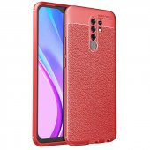 Xiaomi Redmi 9 Kılıf Niss Antişok Korumalı Deri Silikon Kapak - 3
