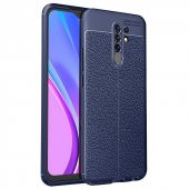 Xiaomi Redmi 9 Kılıf Niss Antişok Korumalı Deri Silikon Kapak - 4