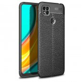 Xiaomi Redmi 9C Kılıf Niss Antişok Korumalı Deri Silikon Kapak - 1