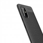 Samsung Galaxy M31S Kılıf Niss Antişok Korumalı Deri Silikon Kapak - 6