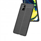 Samsung Galaxy M31S Kılıf Niss Antişok Korumalı Deri Silikon Kapak - 7
