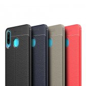 Huawei P30 Lite Kılıf Niss Antişok Korumalı Deri Silikon Kapak - 5