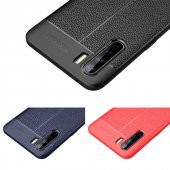 Oppo Reno 3 Kılıf Niss Antişok Korumalı Deri Silikon Kapak - 12