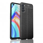 Oppo Reno 4 Kılıf Niss Antişok Korumalı Deri Silikon Kapak - 1