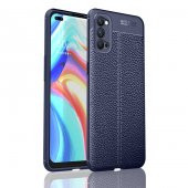 Oppo Reno 4 Kılıf Niss Antişok Korumalı Deri Silikon Kapak - 4