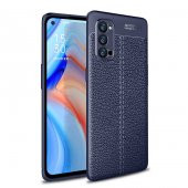 Oppo Reno 4 Pro 4G Kılıf Niss Antişok Korumalı Deri Silikon Kapak - 4