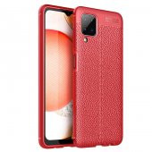Samsung Galaxy A12 Kılıf Niss Antişok Korumalı Deri Silikon Kapak - 3
