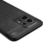 Xiaomi Mi 11 Kılıf Niss Antişok Korumalı Deri Silikon Kapak - 9