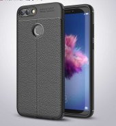 Huawei P Smart 2018 Kılıf Niss Antişok Korumalı Deri Silikon Kapak - 1