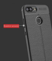 Huawei P Smart 2018 Kılıf Niss Antişok Korumalı Deri Silikon Kapak - 7
