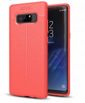 Samsung Galaxy Note 8 Kılıf Niss Antişok Korumalı Deri Silikon Kapak - 4