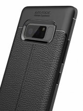 Samsung Galaxy Note 8 Kılıf Niss Antişok Korumalı Deri Silikon Kapak - 10