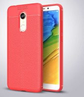 Xiaomi Redmi 5 Plus Kılıf Niss Antişok Korumalı Deri Silikon Kapak - 4