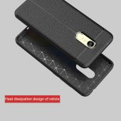 Xiaomi Redmi 5 Plus Kılıf Niss Antişok Korumalı Deri Silikon Kapak - 8